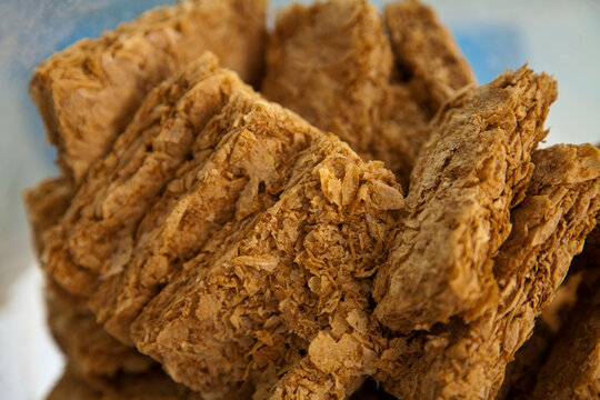 Close up of cereal in bowl