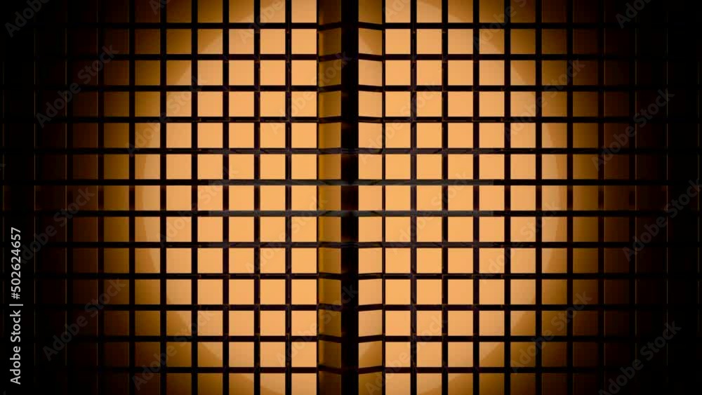 Poster abstract chequered wall background with a round shaped spotlight. design. spinning vertical rows of 