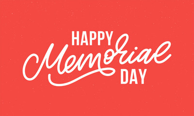 Happy Memorial Day - Stars and Stripes Letter