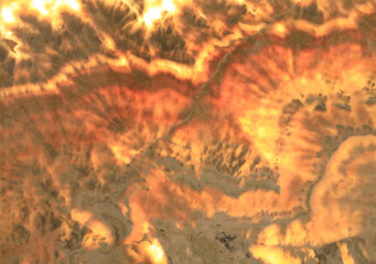marble with abstract fire pattern