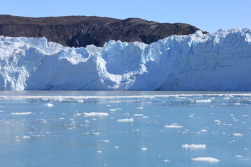 Glacier tongue of overwhelming Eqip Sermia (horizontal), Eqip Sermia, Greenland