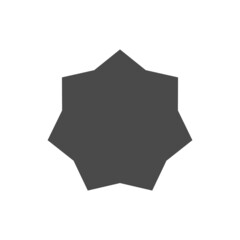 Star vector icon. Simple pictogram.