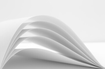 Calming rhythms sooth the mind with gentle, fluid and flowing curves formed by arcs in paper. Soothing. Wellness.