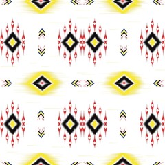 Abstract ethnic ikat seamless pattern,strip pattern,Figure tribal , folk embroidery,Thai,indian,oriental traditional,Aztec geometric art ornament design for fabric,carpet,textile,wallpaper,chinaware.