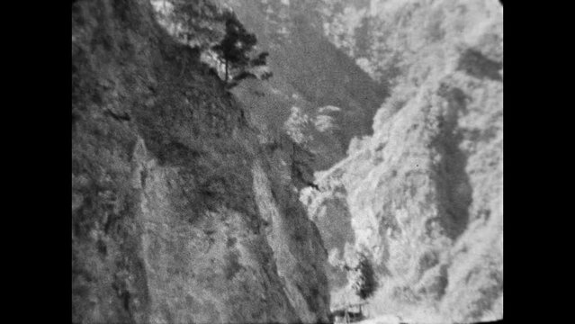 Bridge Kennon Road 1946 - A demolished Camp 6 Bridge on Kennon Road at the end of WWII  