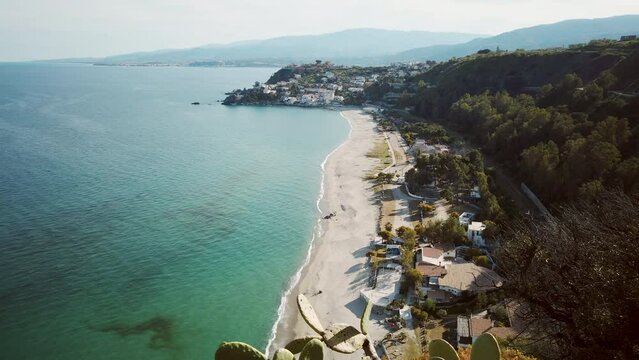 Soverato coast aerial view. Calabria Italy