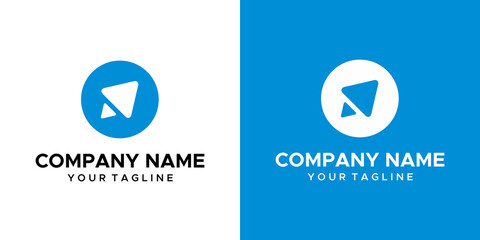 a video launch themed graphic, on a blue and white background. vector graphics base.