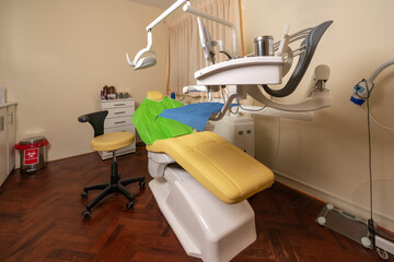 Room of a dental clinic with technical equipment