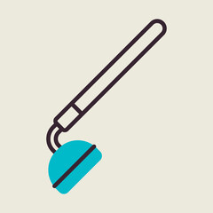 Garden hoe vector isolated icon