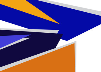 Abstract geometric shapes in different colors. Sharp triangles. Can be used for wallpapers, posters, presentations, brochures, covers, banners, advertisements. Vector