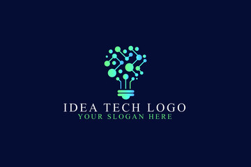 technology logo design template