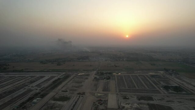Gorgeous Aerial Views of Kala Shah Kako, Ravi Ryan and SA Gardens Housing Society Punjab Pakistan