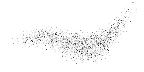  Silver glitter confetti on a white background. Illustration of a drop of shiny particles. Decorative element. Luxury background for your design, cards, invitations, gift, vip.