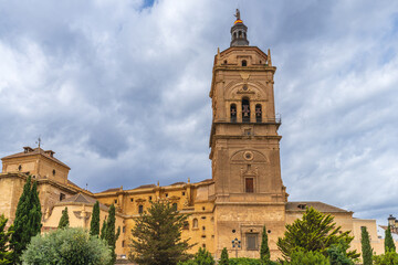 Fototapeta na wymiar Cathedral of the city of Guadix in Granada, Spain.