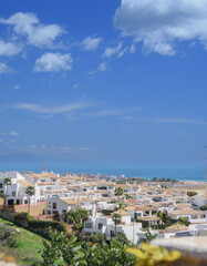 Fototapeta na wymiar View of the Town of Benalmadena in Andalusia, Spain