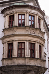 Fototapeta na wymiar Munich, Germany - May 01, 2022: Old Decorative Wooden window.