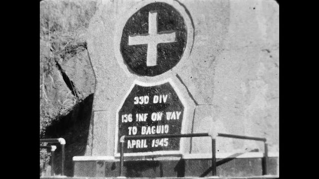 Thirty Third ID Monument 1946 - A monumnet to the efforts of the 33rd Infantry Division in the liberation of Baguio  
