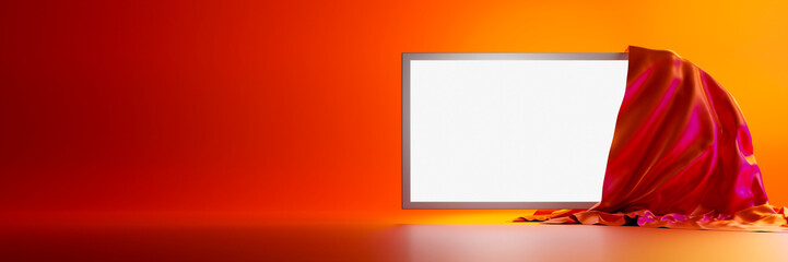 Obraz premium Presentation frame mock up, copy space illustration, 3d rendering