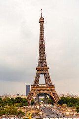 Fototapeta na wymiar Tour Eiffel Paris Eiffel Tower Sunset. View of Paris city. Landmarks of France.