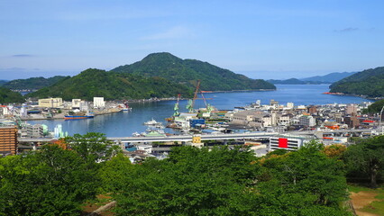 宇和島城からの宇和島湾方向1