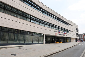 La mairie, vue de l'extérieur, ville de Bourges, département du Cher, France