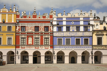 Great Market Square in Zamosc. Poland