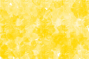 Fondo textura de pinceladas acuarela amarilla sobre un fondo blanco. Copy space