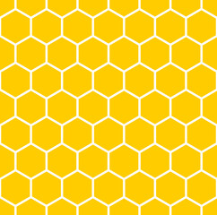 Abstract seamless hexagons pattern. Geometric honeycomb texture.