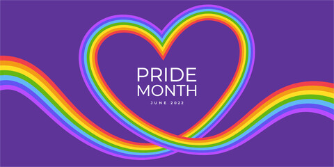 Geometric LGBT Pride Month vector background. 