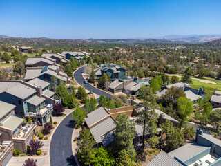 Fototapeta premium drone neighborhood