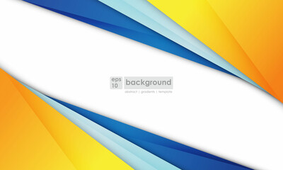 Modern abstract background blue and yellow color