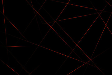 Abstract black with red lines, triangles background modern design. Vector illustration EPS 10.