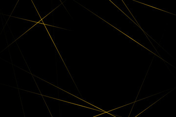 Abstract black with gold lines, triangles background modern design. Vector illustration EPS 10.