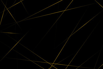 Abstract black with gold lines, triangles background modern design. Vector illustration EPS 10.