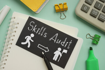 Skills audit is shown using the text