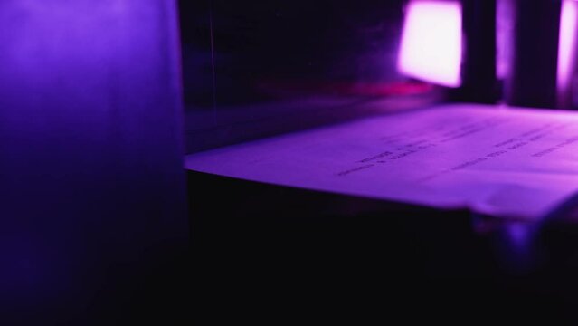 the process of printing text to a printer. appliances for home and office.