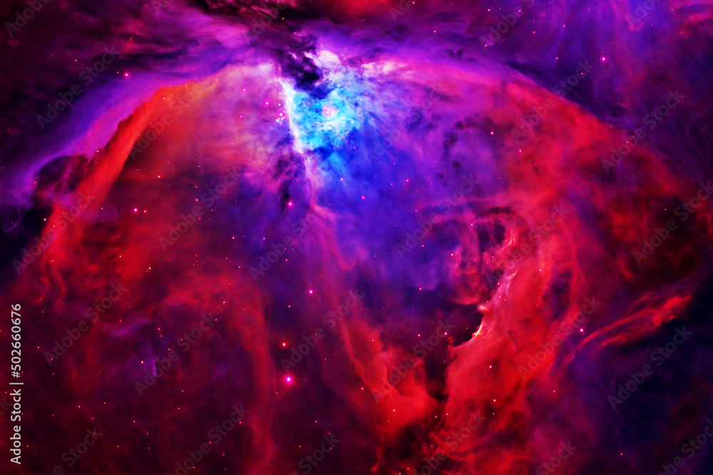 Wall mural beautiful space nebula. elements of this image furnished by nasa