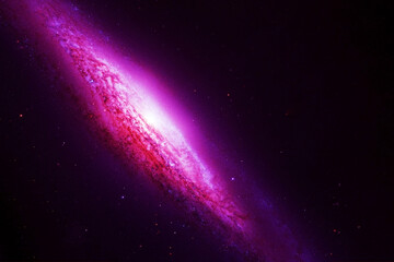 Beautiful bright galaxy. Elements of this image furnished by NASA