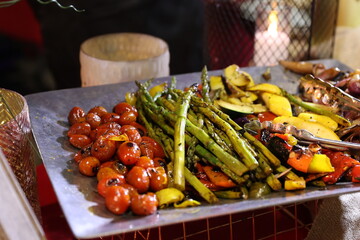 grilled vegetable plate