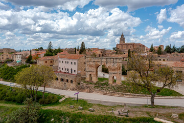 Fototapeta na wymiar Roman arch of Medinaceli (2nd-3rd century) Soria province Spain