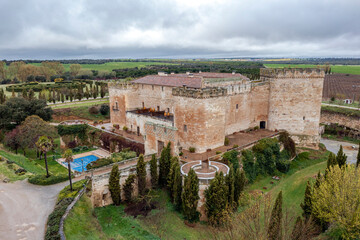 The castle of Villanueva del Canedo, in Topas, province of Salamanca (Spain)