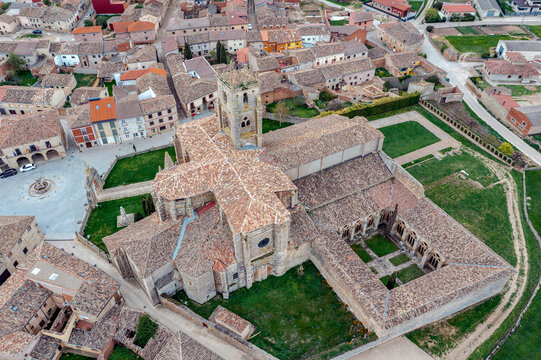 Church of Santa Maria la Real in Sasamon province of Burgos, Spain, UNESCO - the Pilgrim's Road to Santiago de Compostela