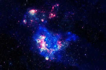 Beautiful bright galaxy. Elements of this image furnished by NASA