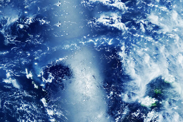 Planet ice from space. Elements of this image furnished by NASA