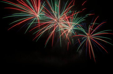 Fototapeta na wymiar Fireworks at Night