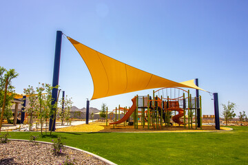 Canopy Covered Jungle Gym Playground Equipment