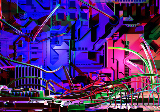 Cyber Abstract Wallpaper