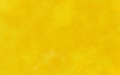 Yellow paper painting with watercolor brush, Grunge splash watercolor texture background