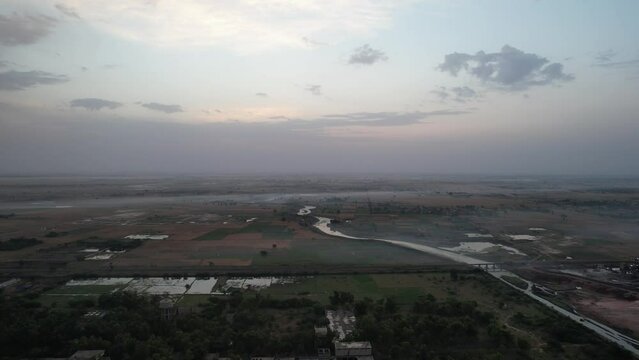 Gorgeous Aerial Views of Kala Shah Kako, Ravi Ryan and SA Gardens Housing Society Punjab Pakistan