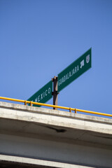 Letrero en carretera